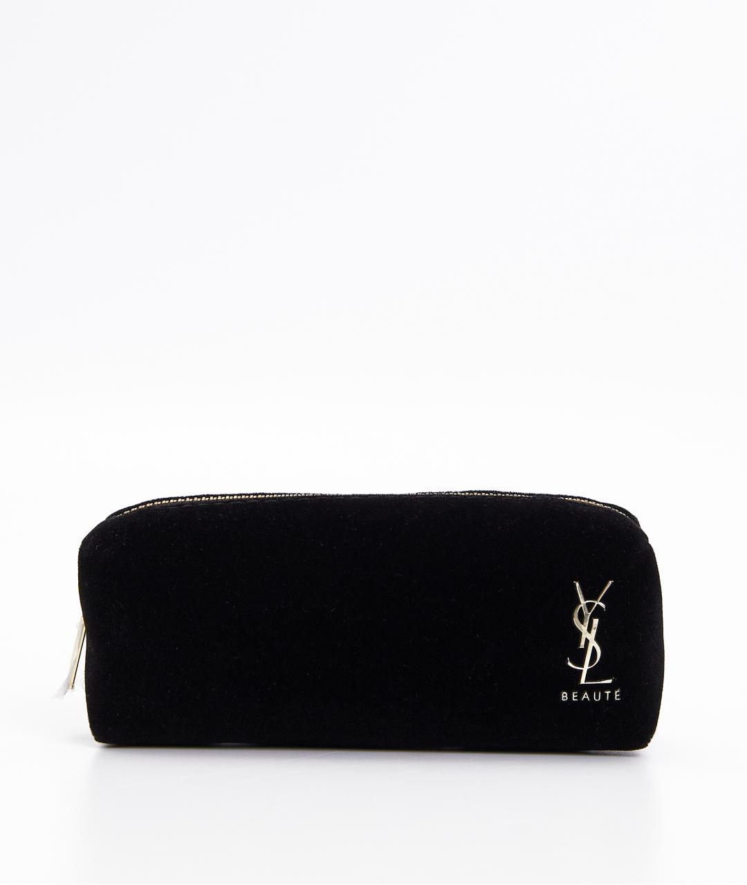 YVES SAINT LAURENT BEAUTY Черная бархатная косметичка, фото 7