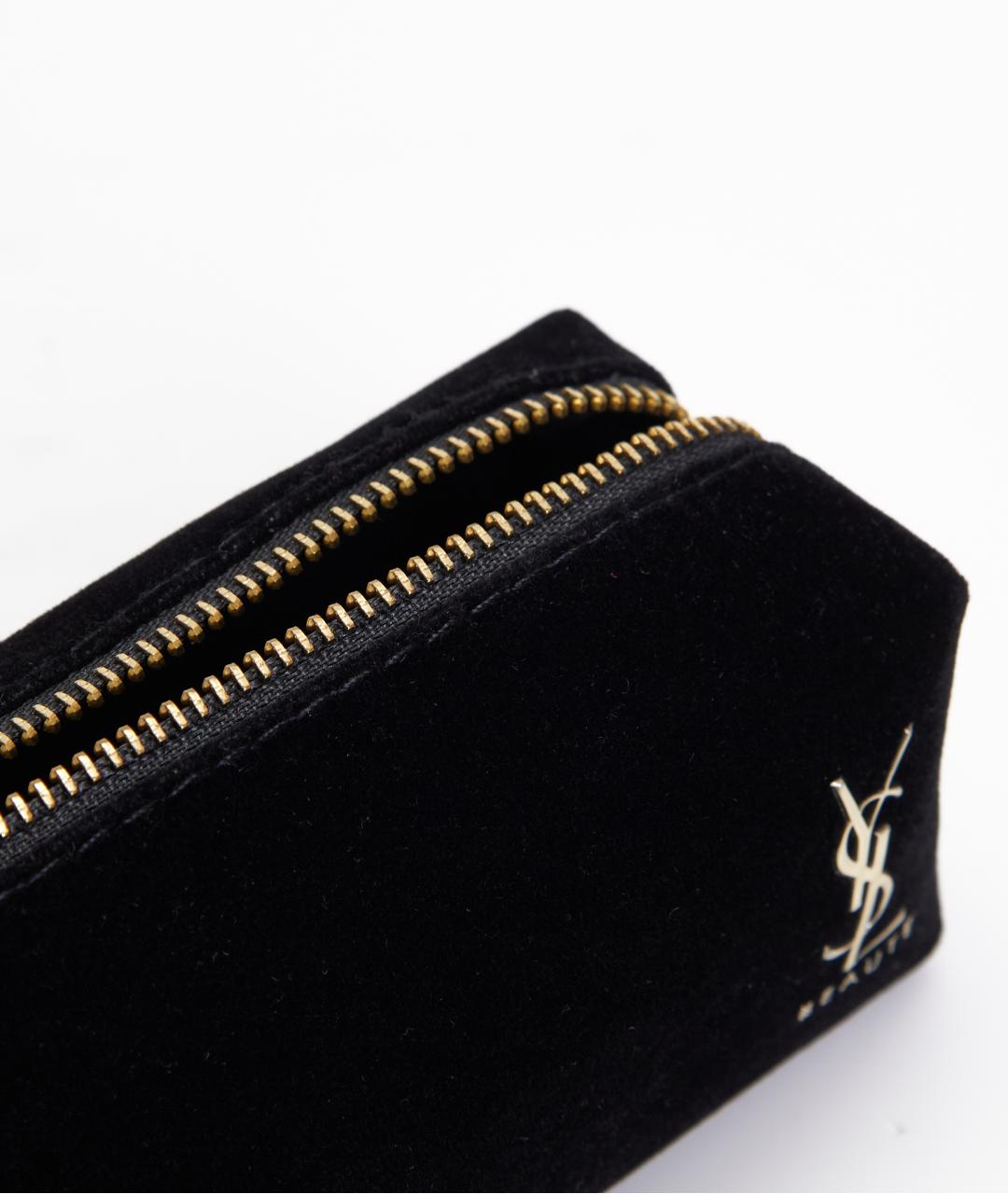 YVES SAINT LAURENT BEAUTY Черная бархатная косметичка, фото 5