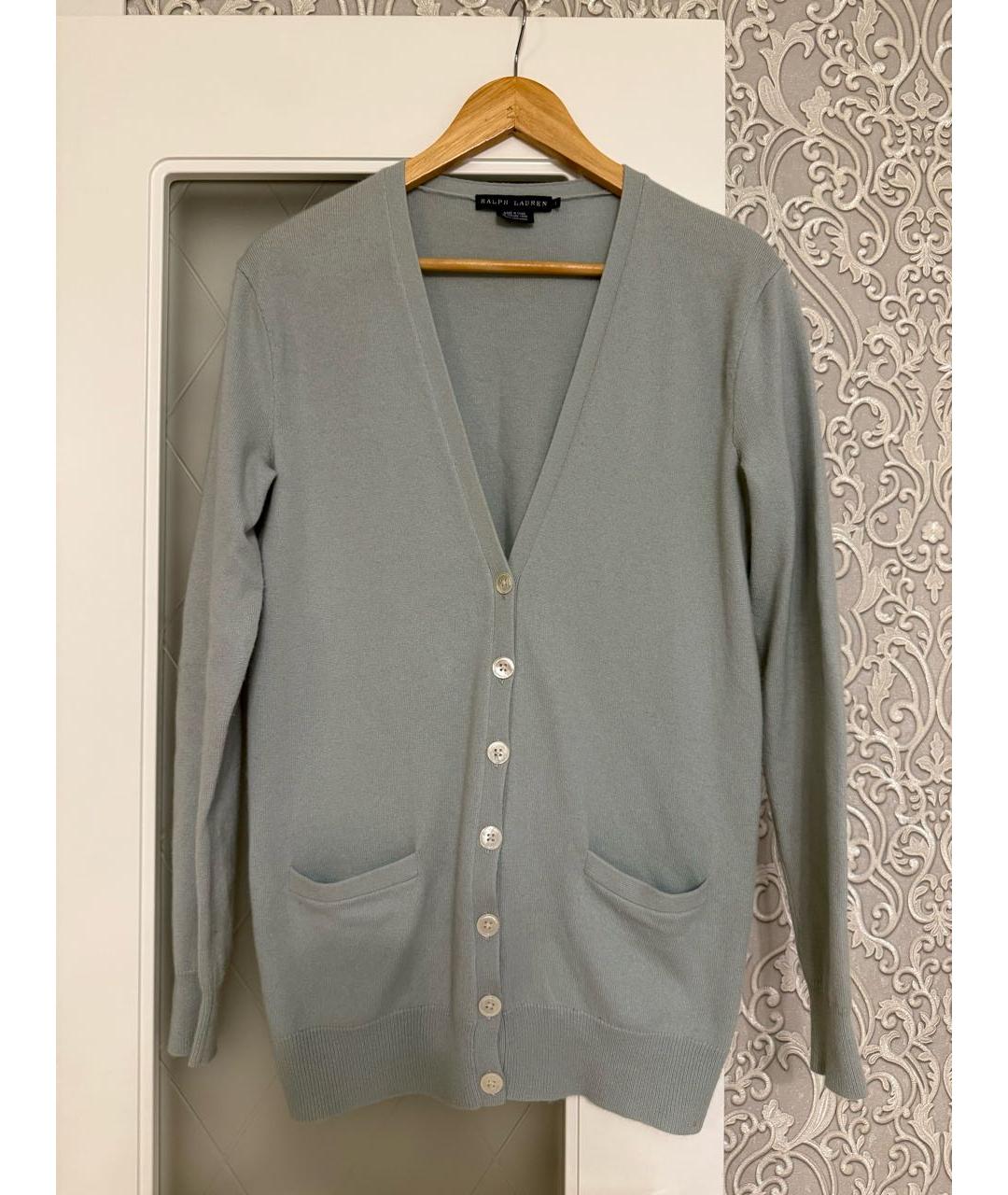 RALPH LAUREN Бирюзовый кашемировый кардиган, фото 5