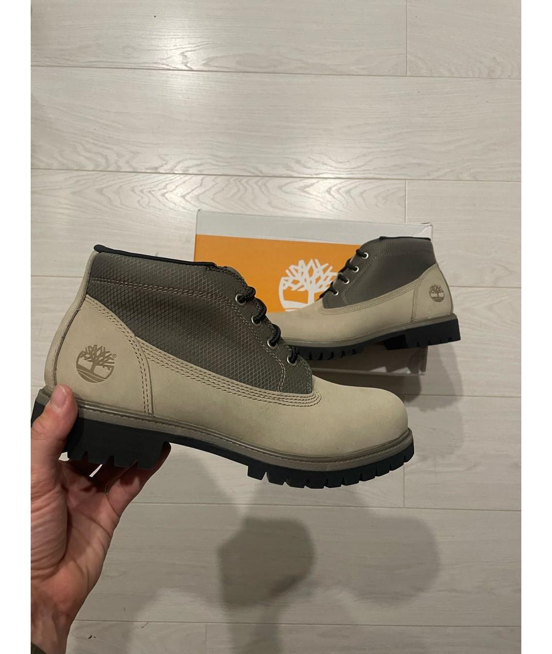 TIMBERLAND Серые нубуковые высокие ботинки, фото 4