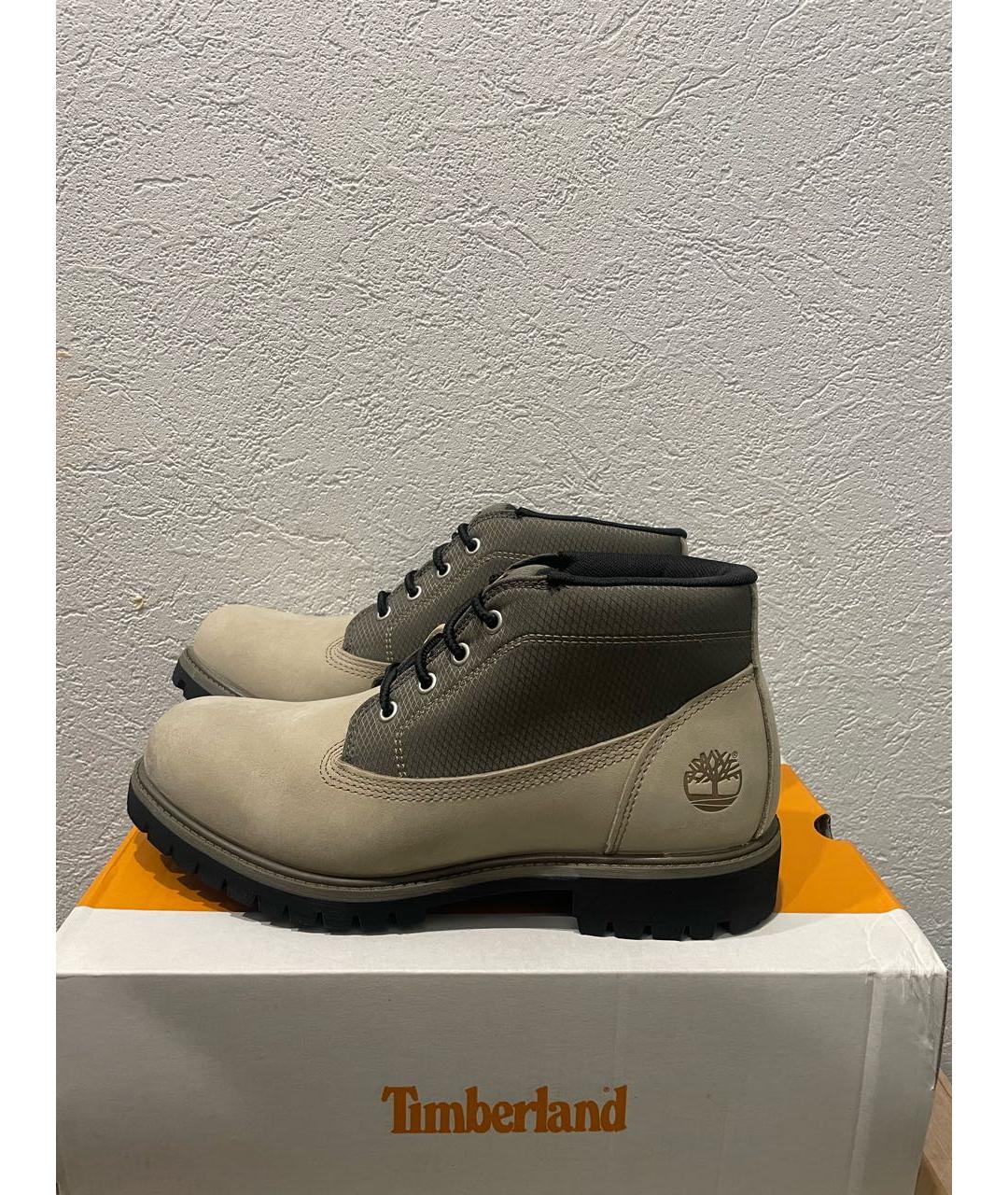 TIMBERLAND Серые нубуковые высокие ботинки, фото 5
