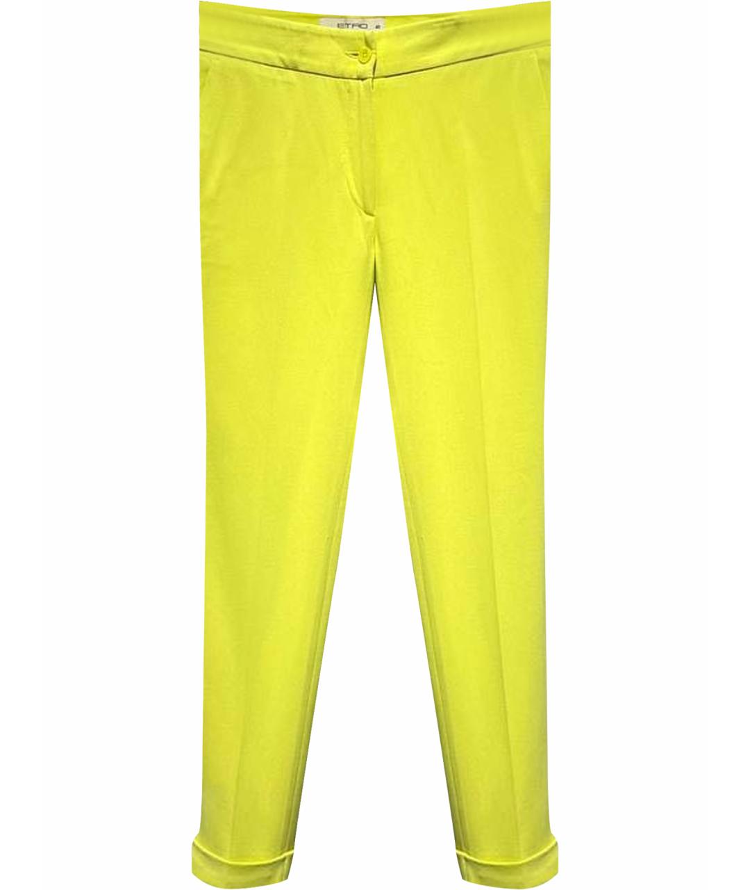 ETRO Желтые брюки узкие, фото 1
