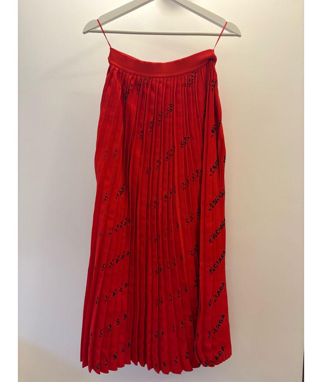 BALENCIAGA Красная юбка макси, фото 5