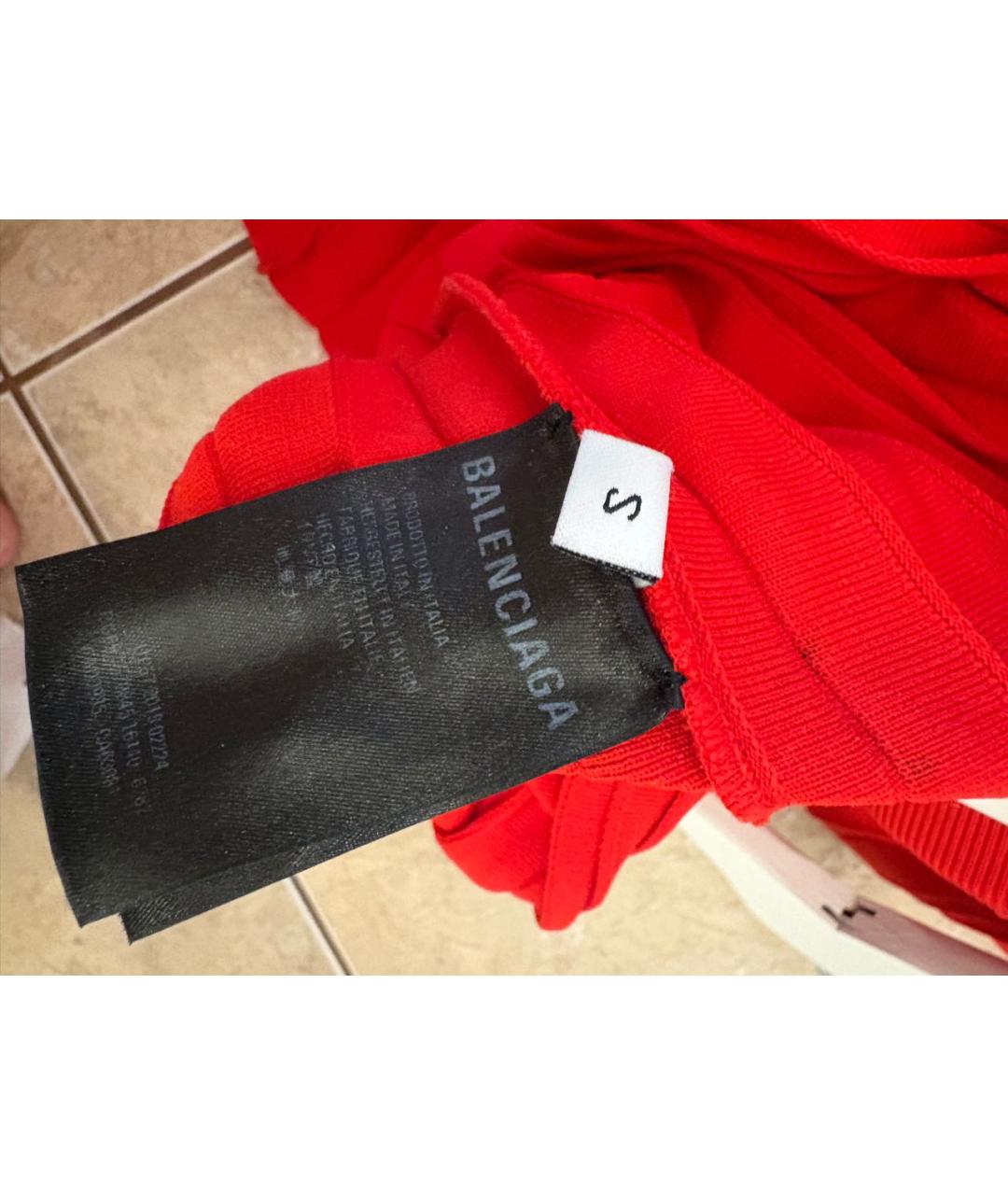 BALENCIAGA Красная юбка макси, фото 4