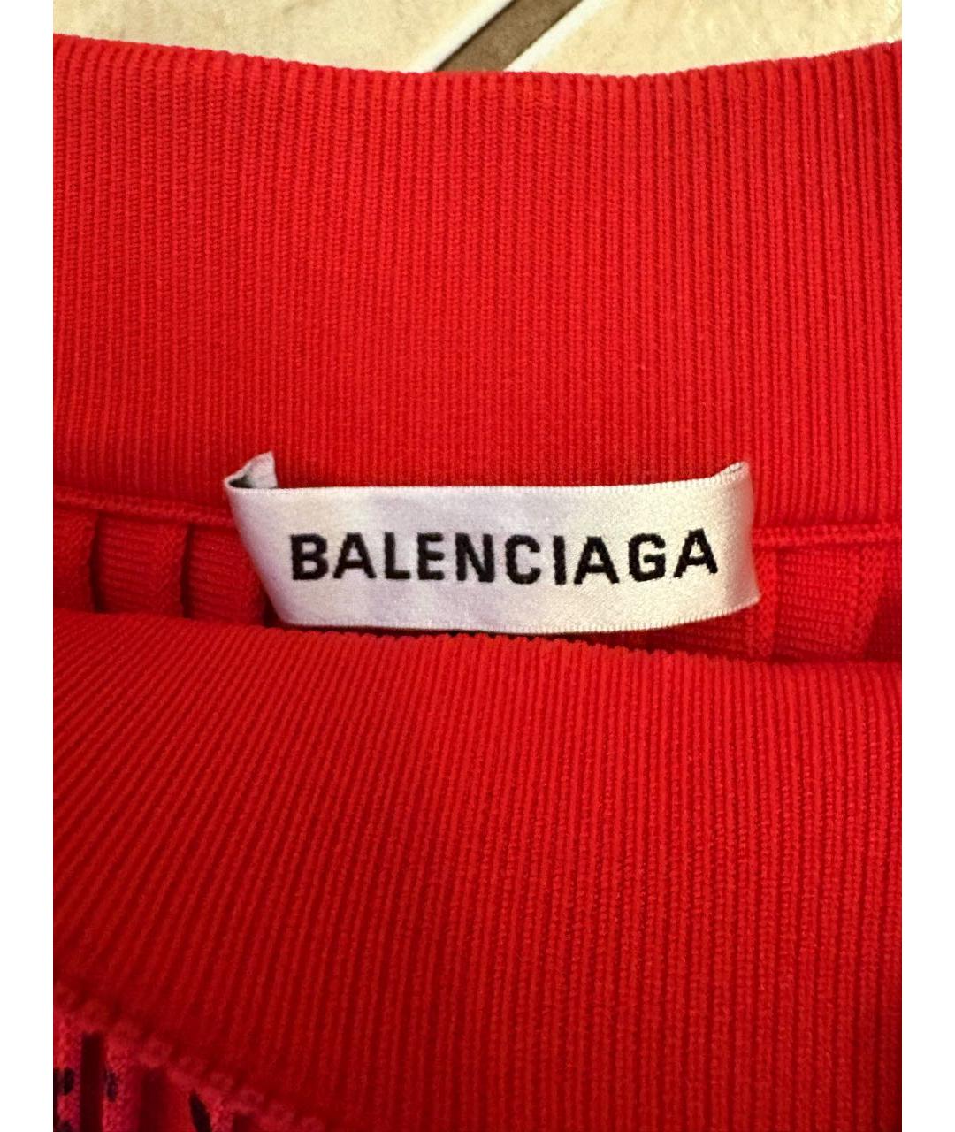 BALENCIAGA Красная юбка макси, фото 3