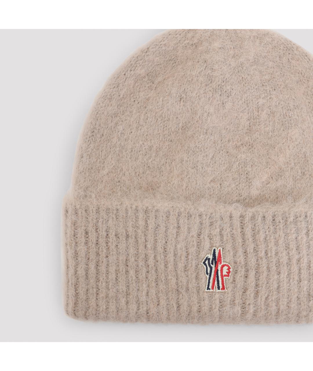 MONCLER GRENOBLE Хаки шерстяная шапка, фото 5