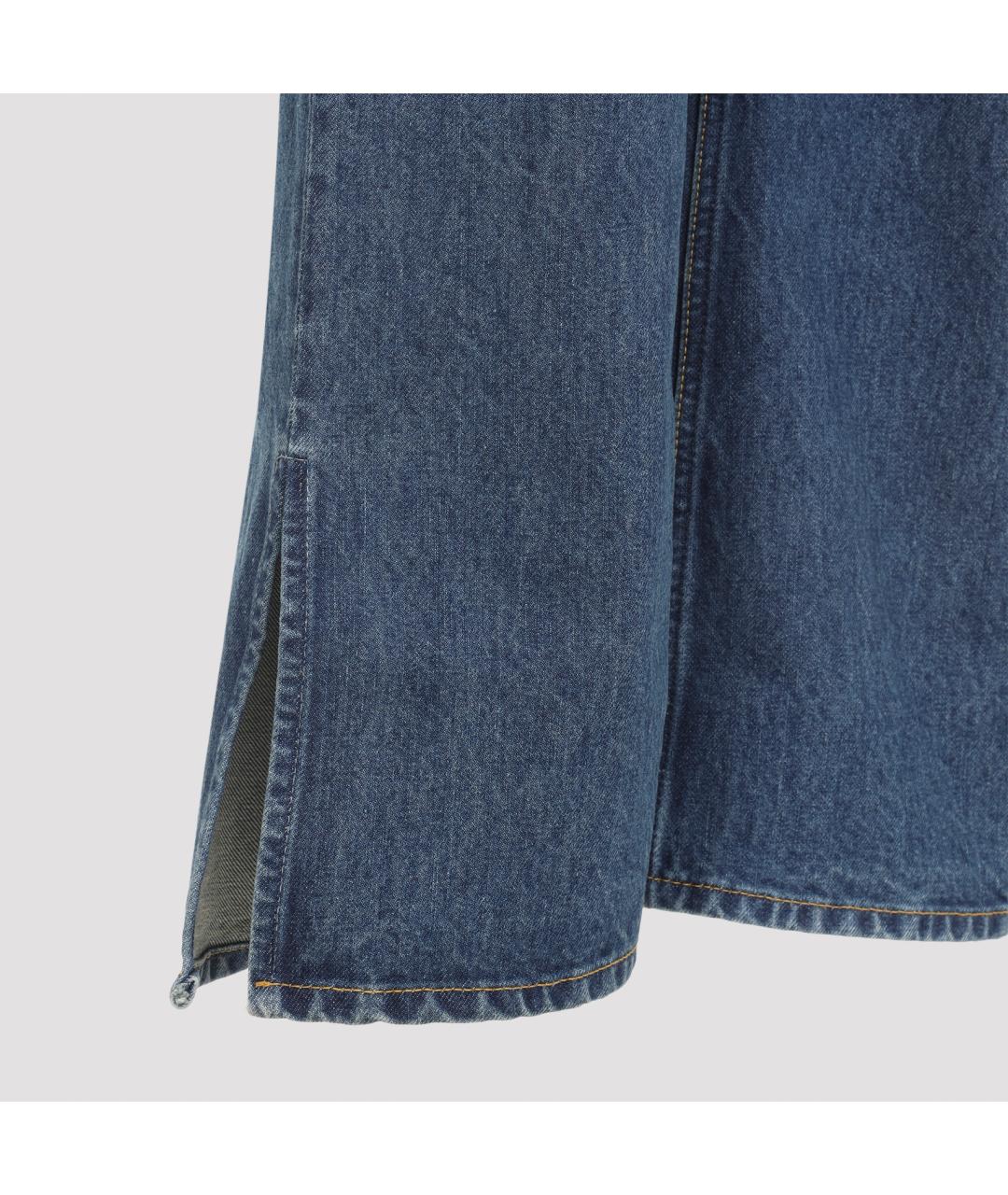 CHLOE Синие хлопковые прямые джинсы, фото 4