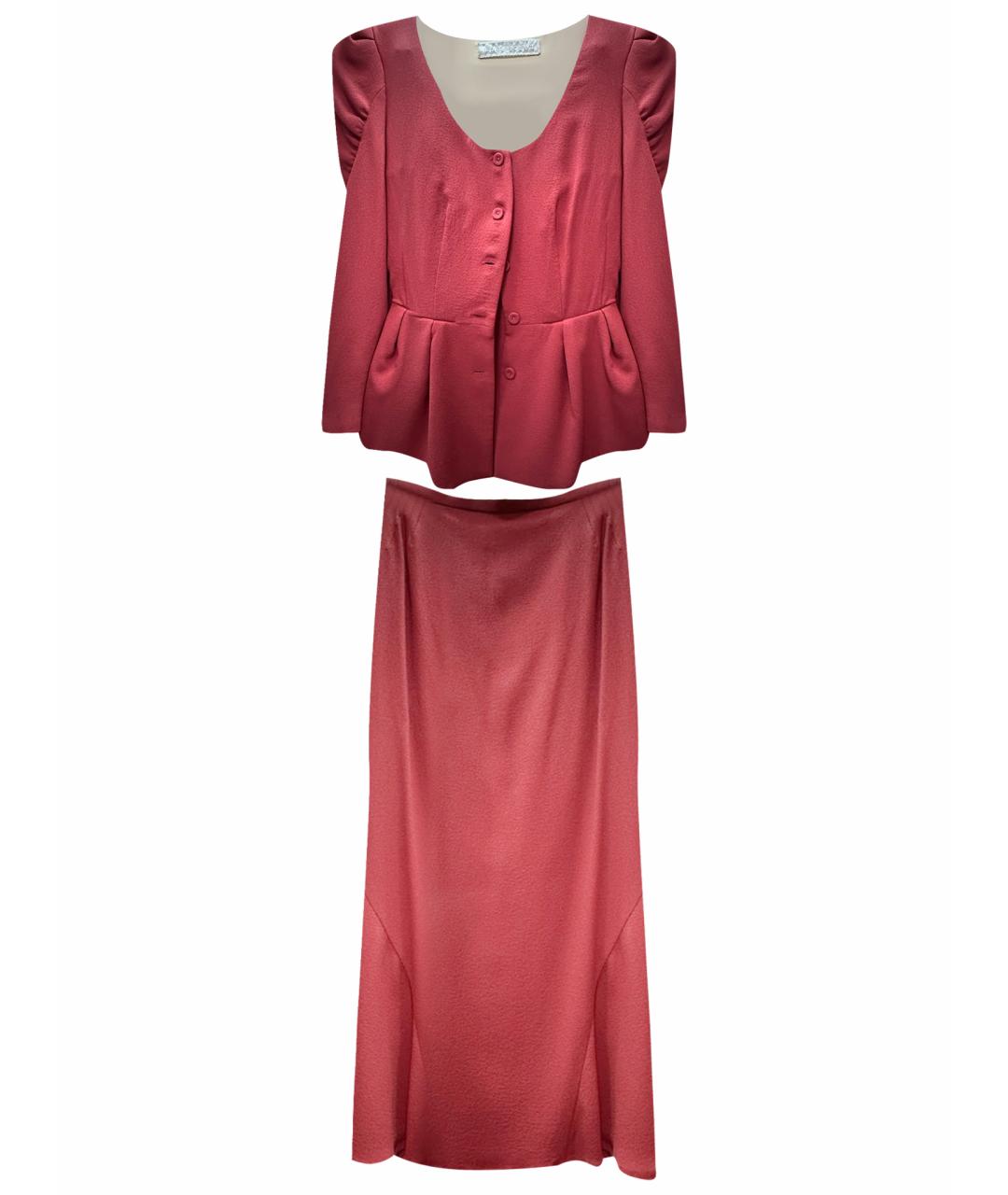 ULYANA SERGEENKO Бордовый костюм с юбками, фото 1