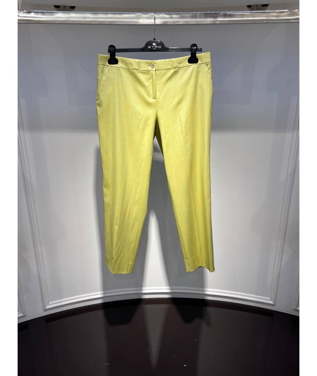 ETRO Желтые прямые брюки, фото 3