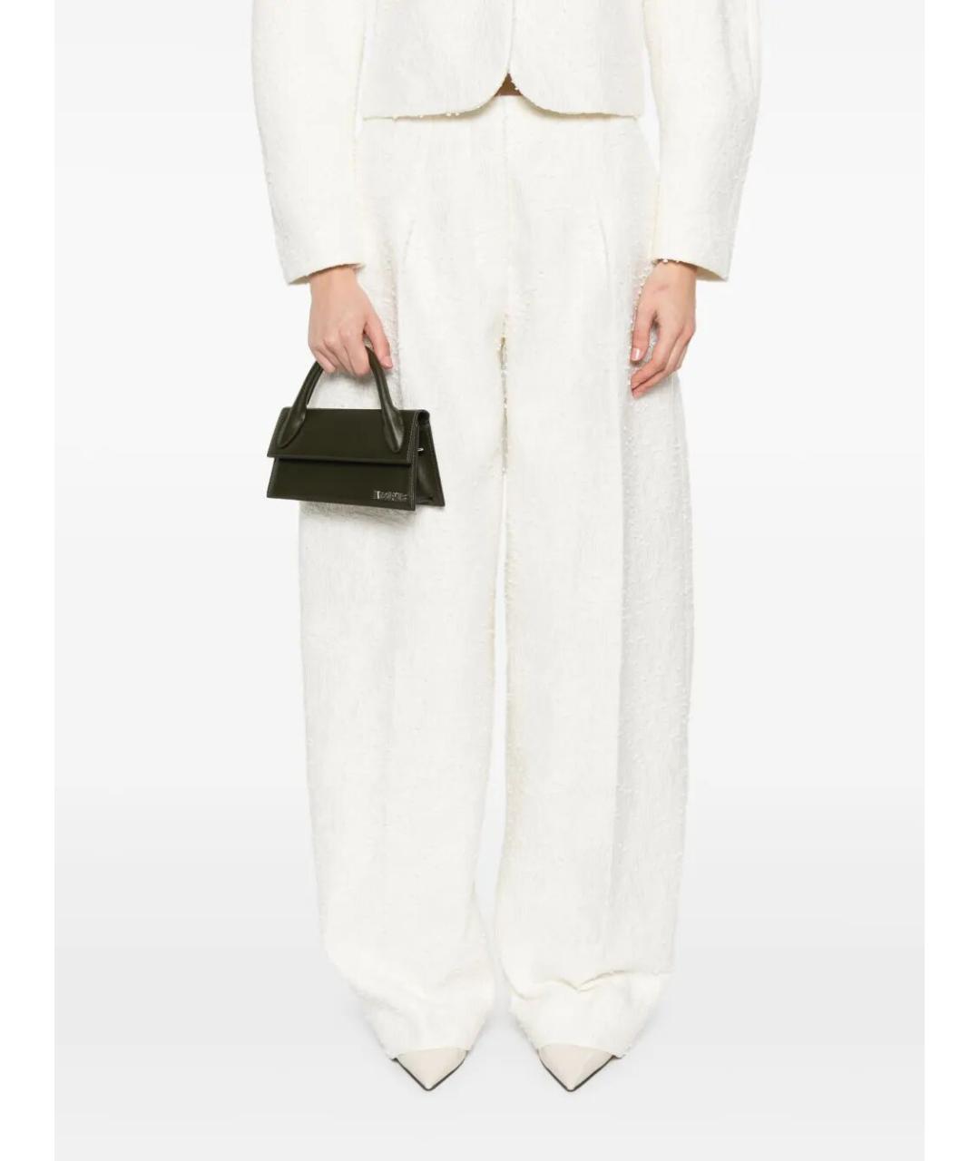 JACQUEMUS Зеленая кожаная сумка через плечо, фото 5