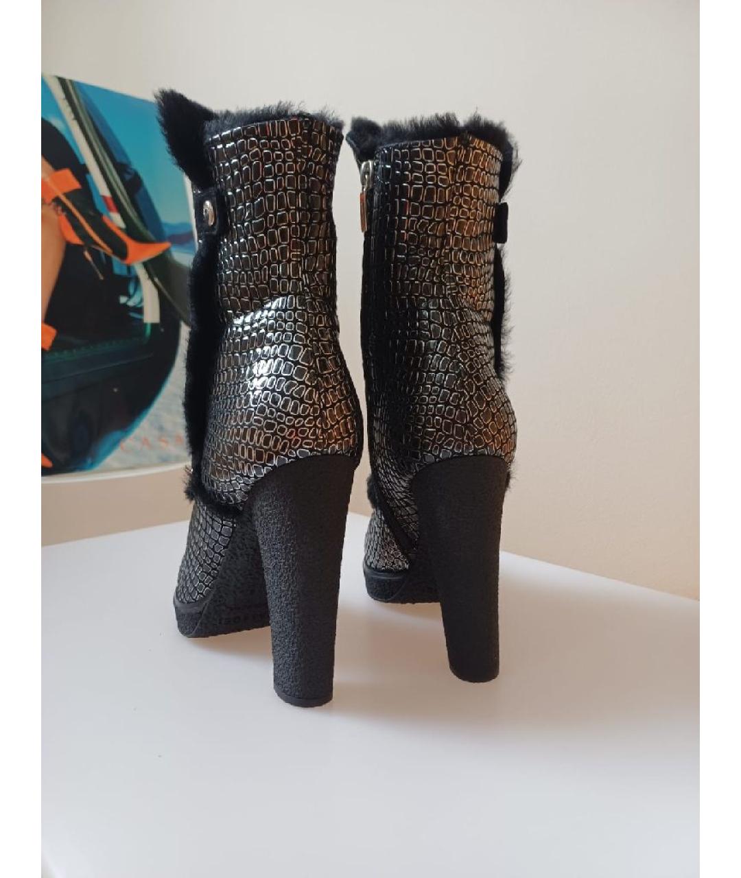 CASADEI Серебряные кожаные ботильоны, фото 7