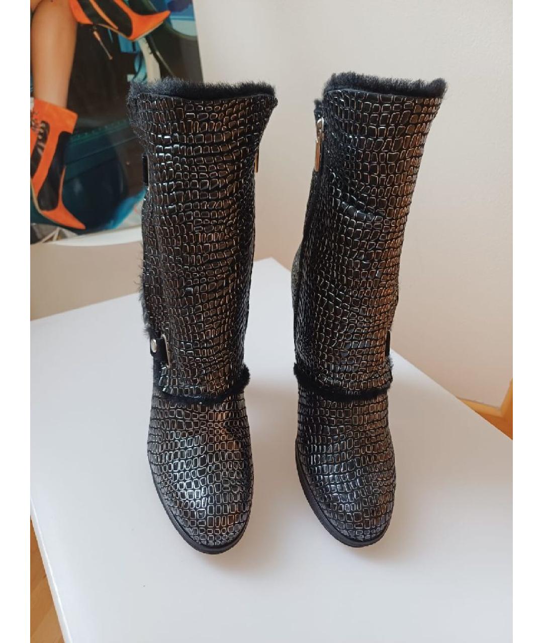 CASADEI Серебряные кожаные ботильоны, фото 6