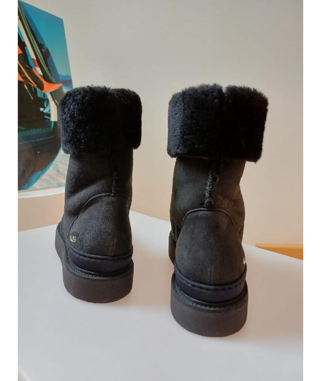 CESARE PACIOTTI Черные замшевые сапоги, фото 8