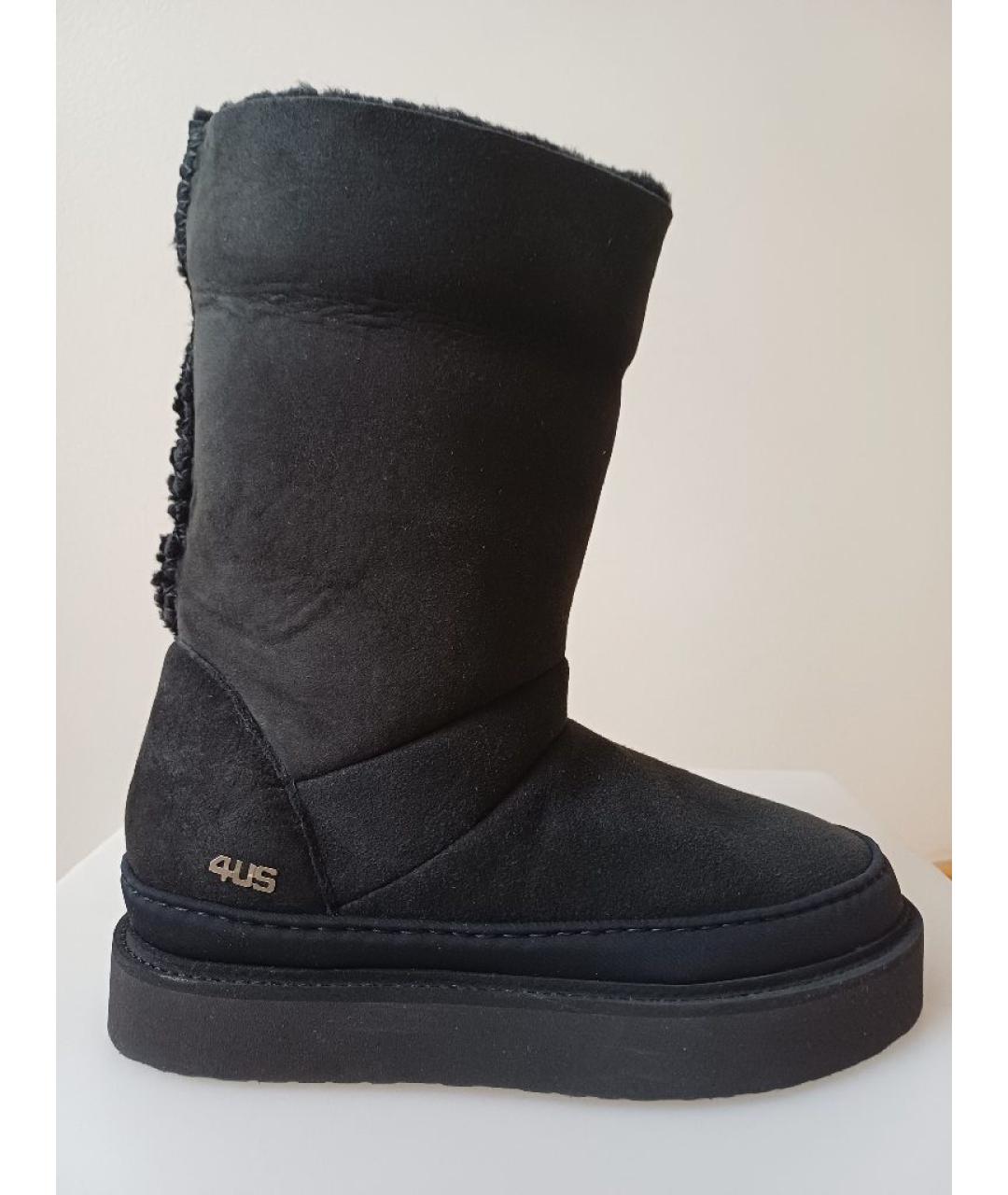 CESARE PACIOTTI Черные замшевые сапоги, фото 10