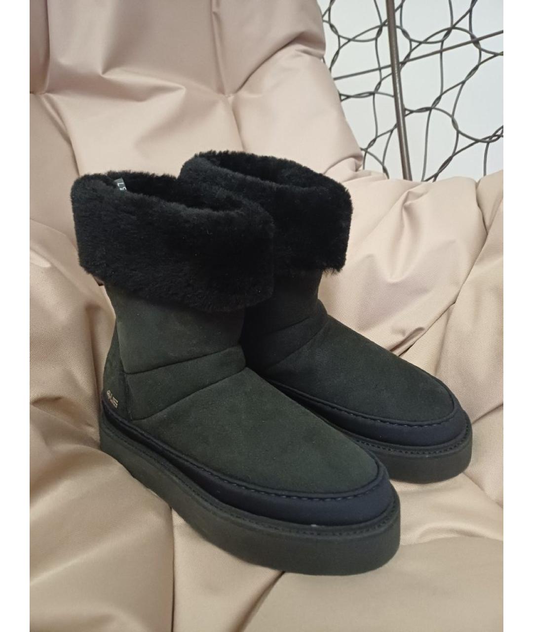 CESARE PACIOTTI Черные замшевые сапоги, фото 3