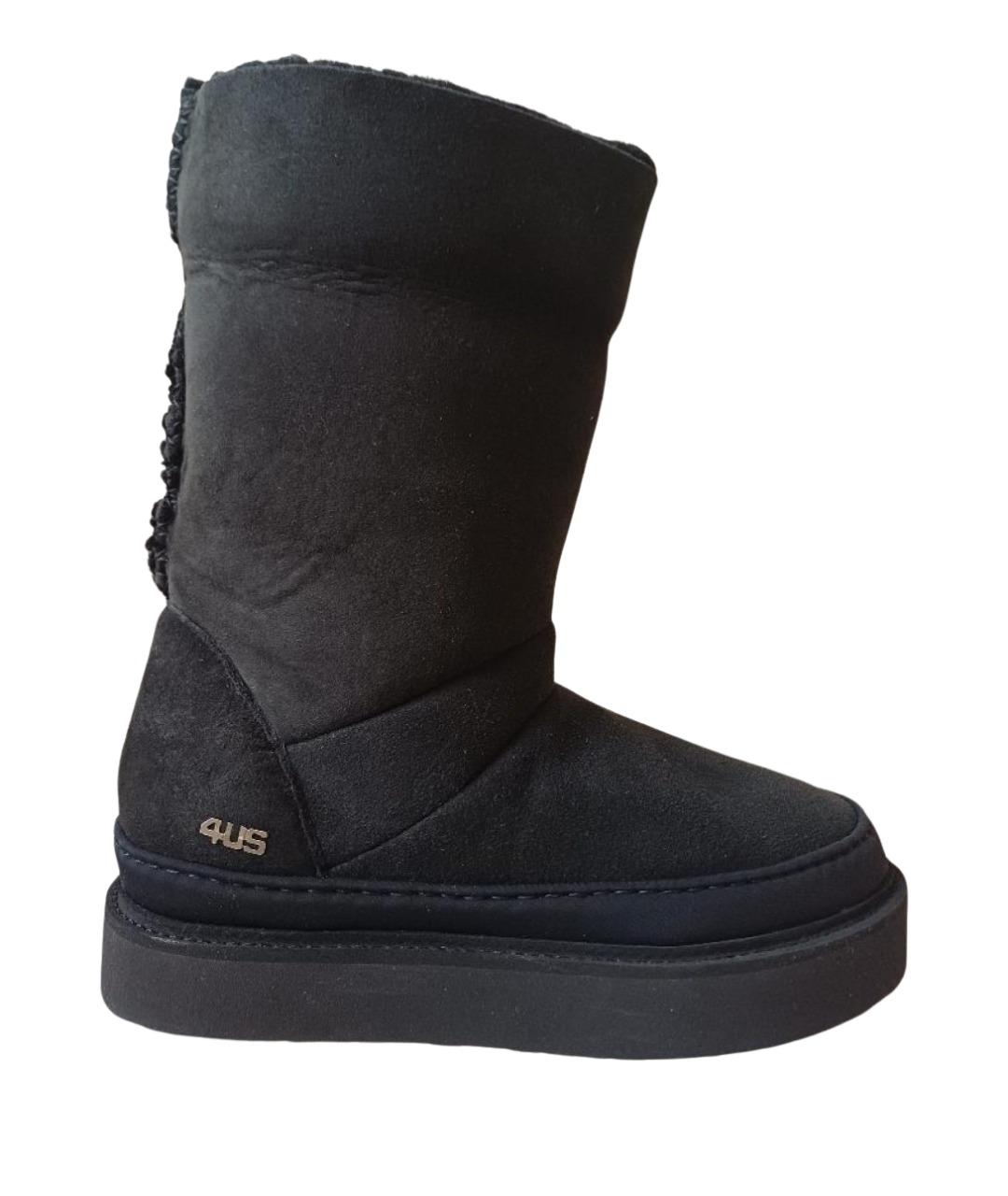 CESARE PACIOTTI Черные замшевые сапоги, фото 1