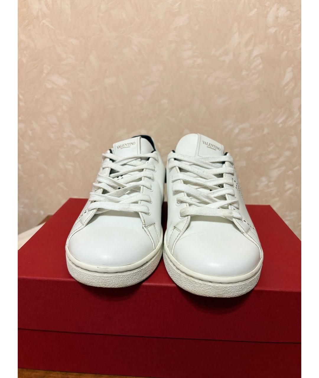 VALENTINO Белые кожаные кеды, фото 2