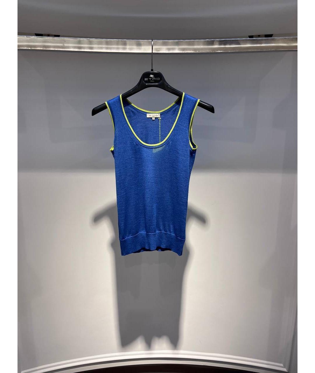 ETRO Синяя майка, фото 3