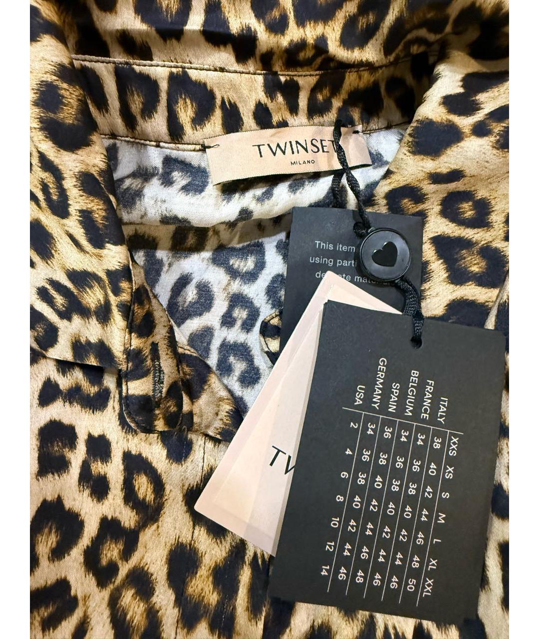 TWIN-SET Мульти вискозное повседневное платье, фото 3