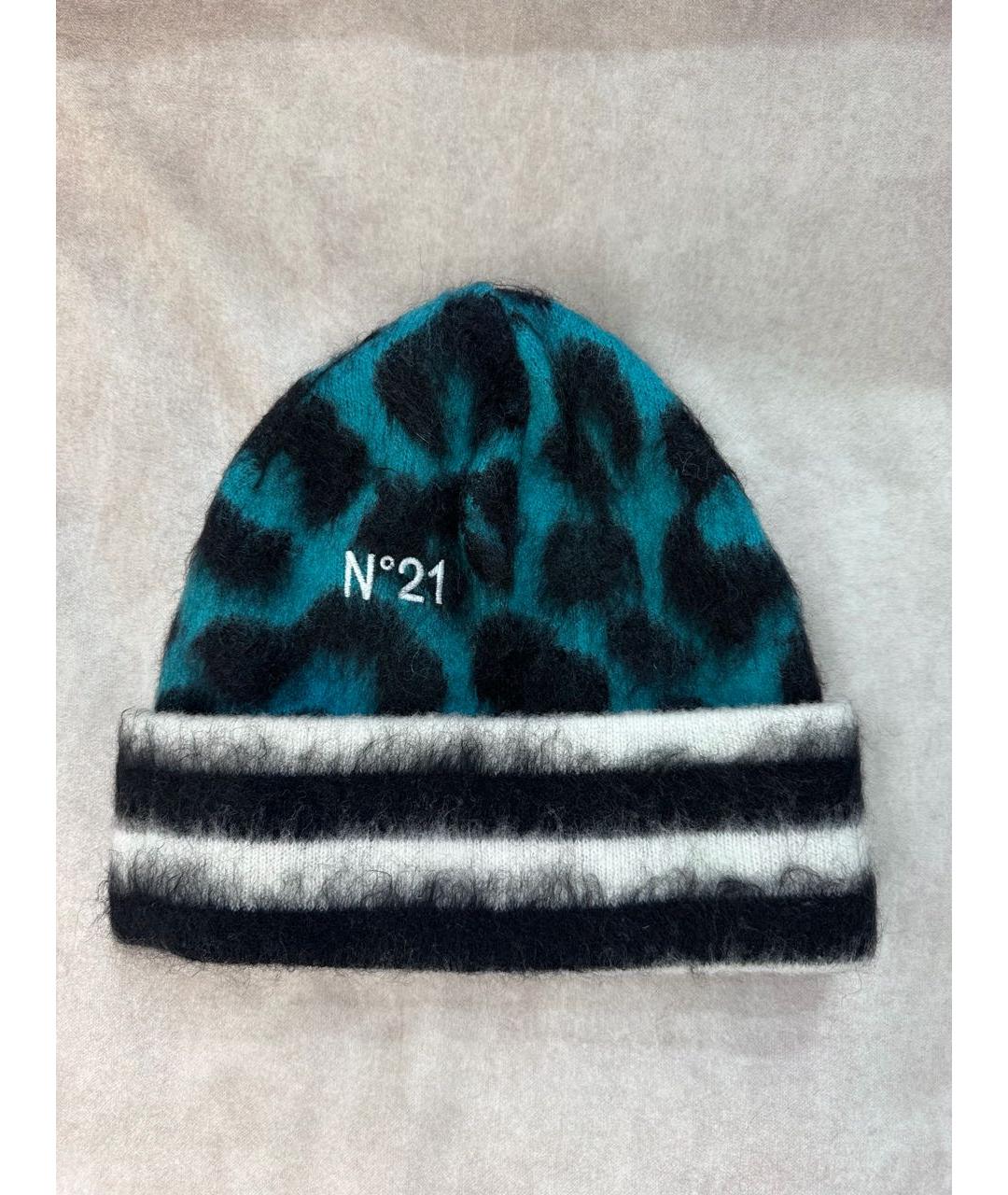 NO. 21 Зеленая шерстяная шапка, фото 4