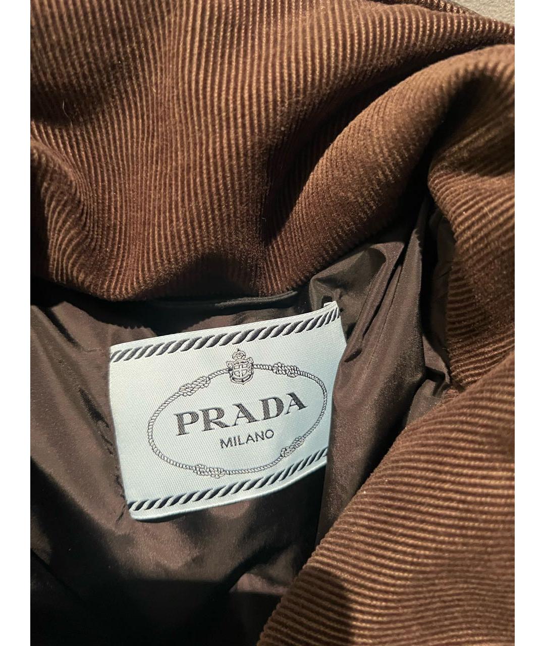 PRADA Черный полиамидовый пуховик, фото 3