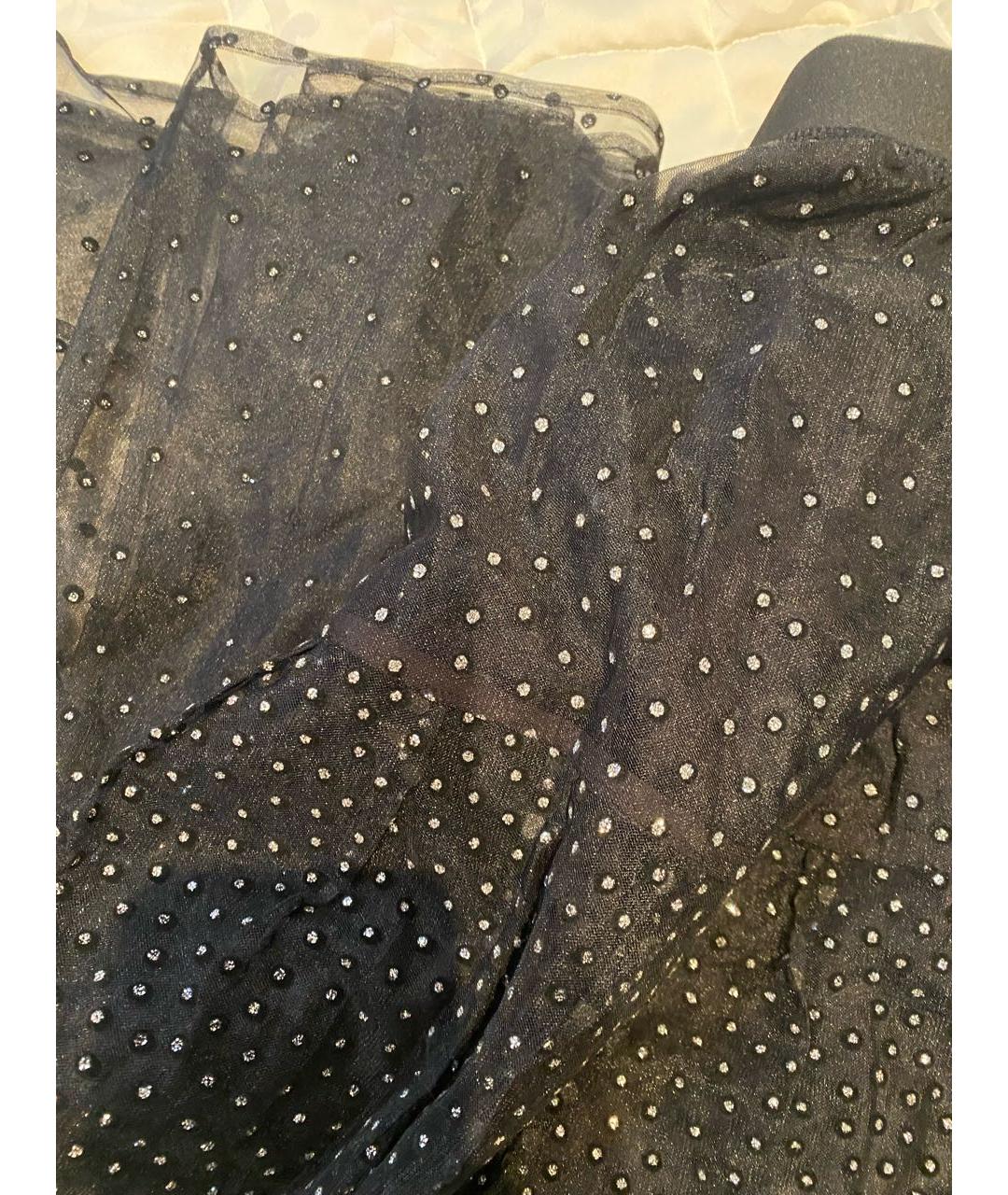 MAJE Черная сетчатая юбка макси, фото 3