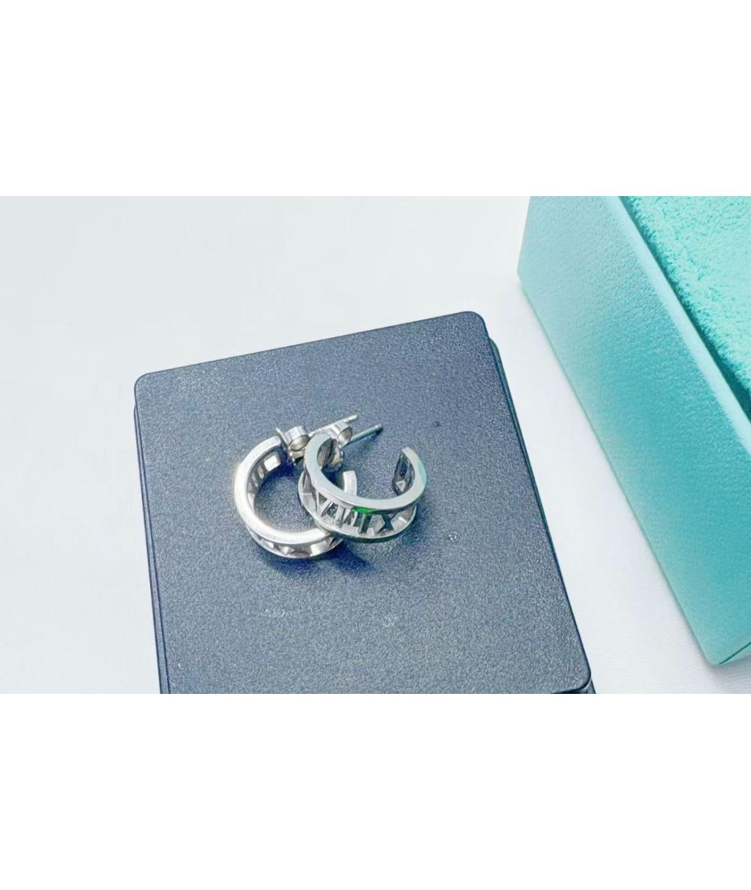 TIFFANY&CO Белые серьги из белого золота, фото 2
