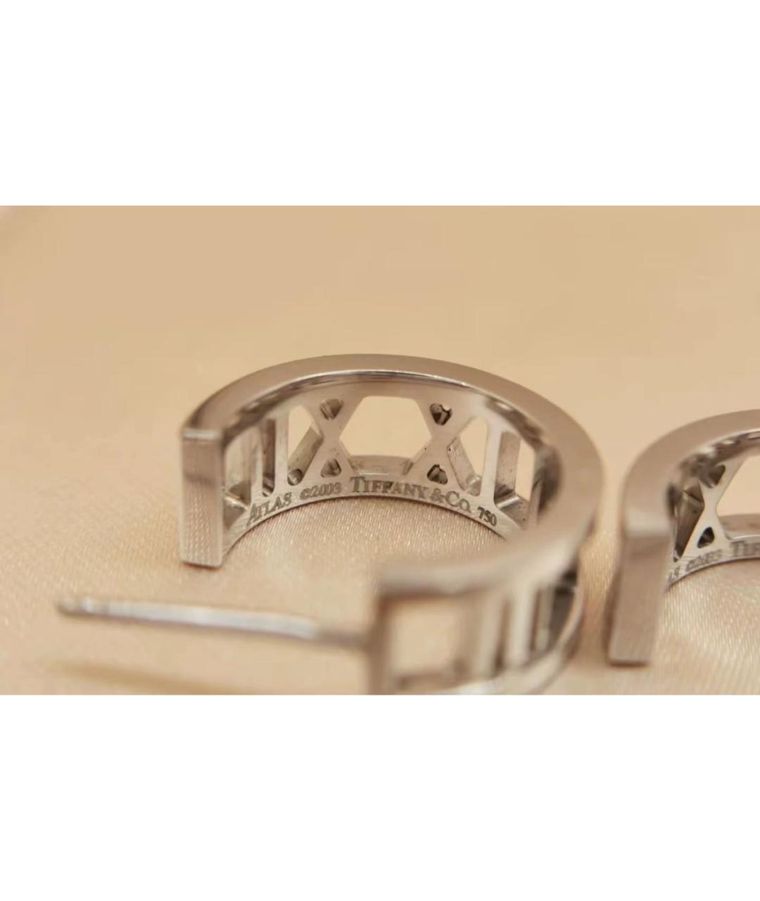 TIFFANY&CO Белые серьги из белого золота, фото 4