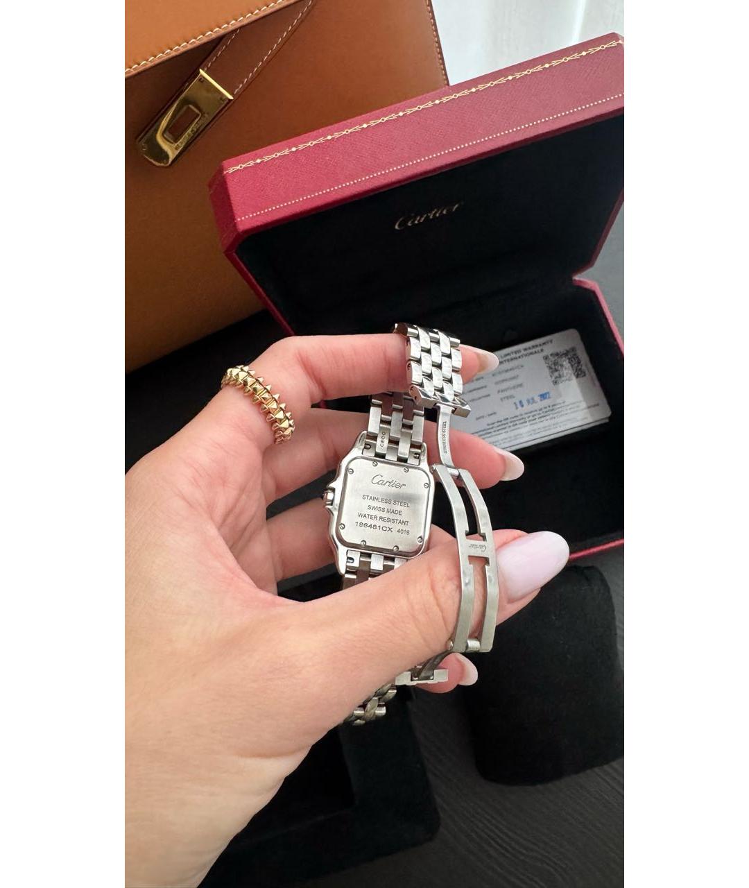 CARTIER Серебряные металлические часы, фото 4