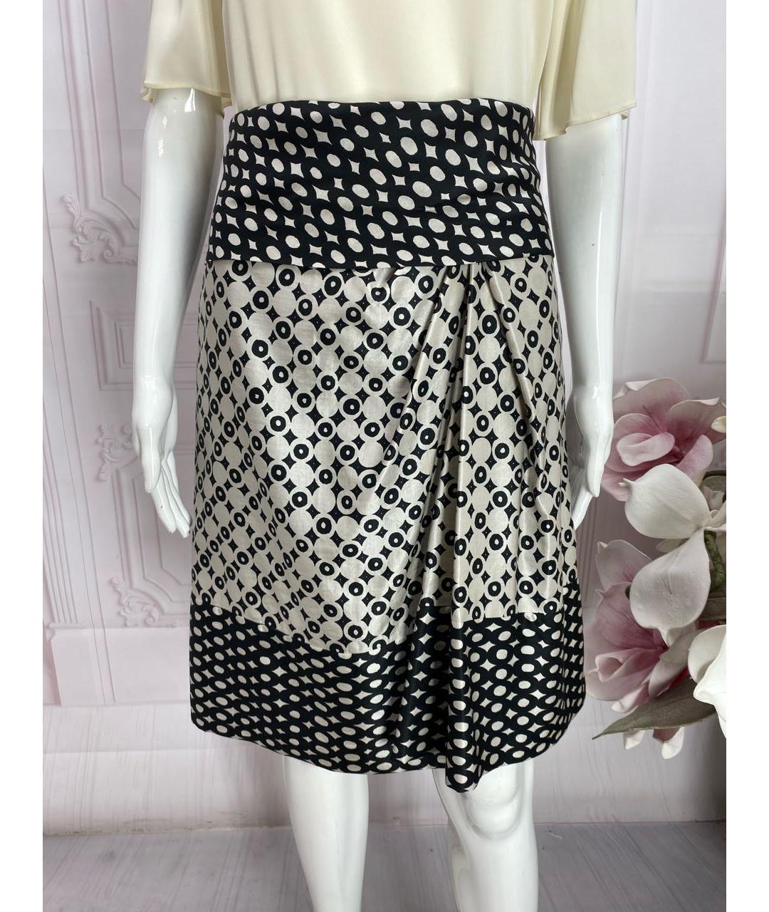 MAX MARA Мульти шелковая юбка миди, фото 5