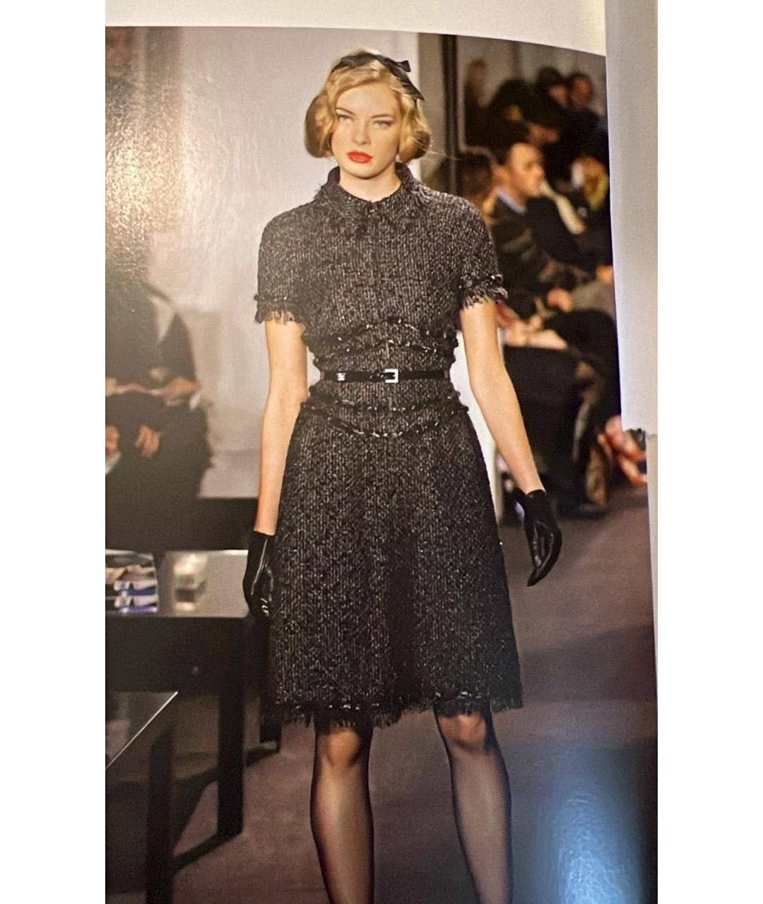 CHANEL Антрацитовое повседневное платье, фото 3