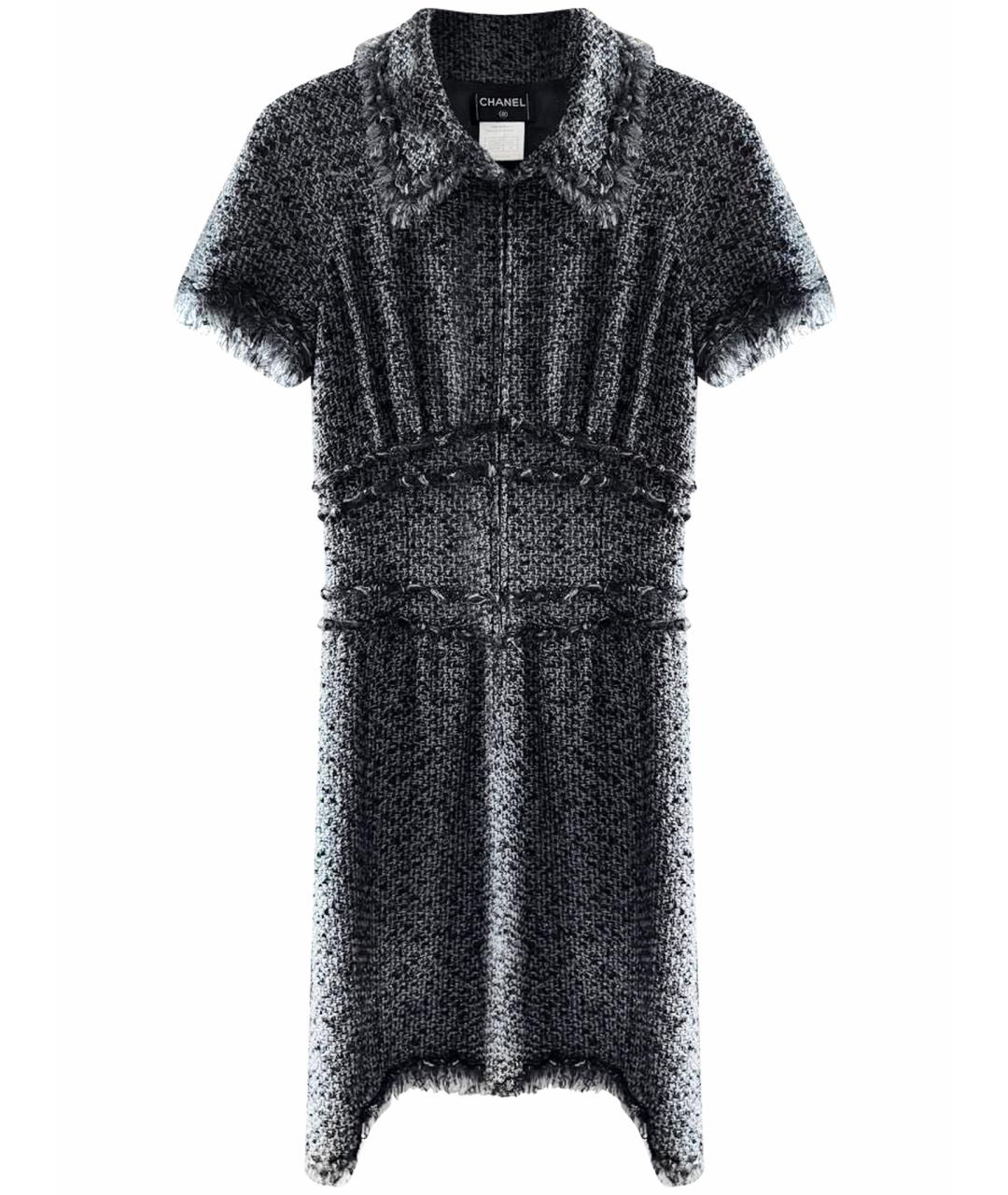 CHANEL Антрацитовое повседневное платье, фото 1