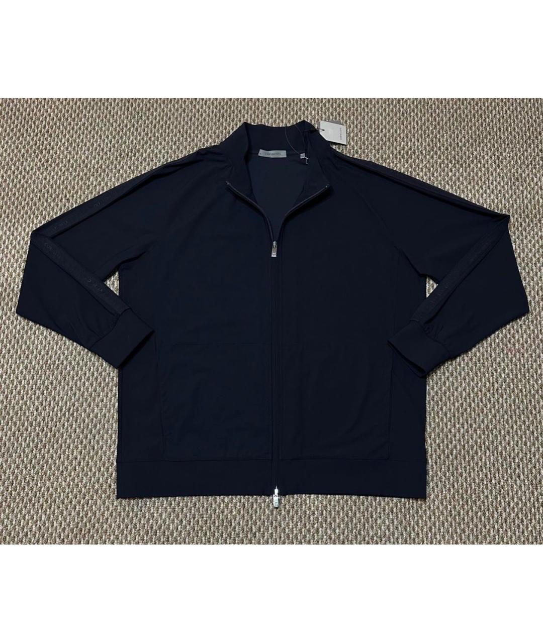 CORNELIANI Темно-синяя хлопковая куртка, фото 8