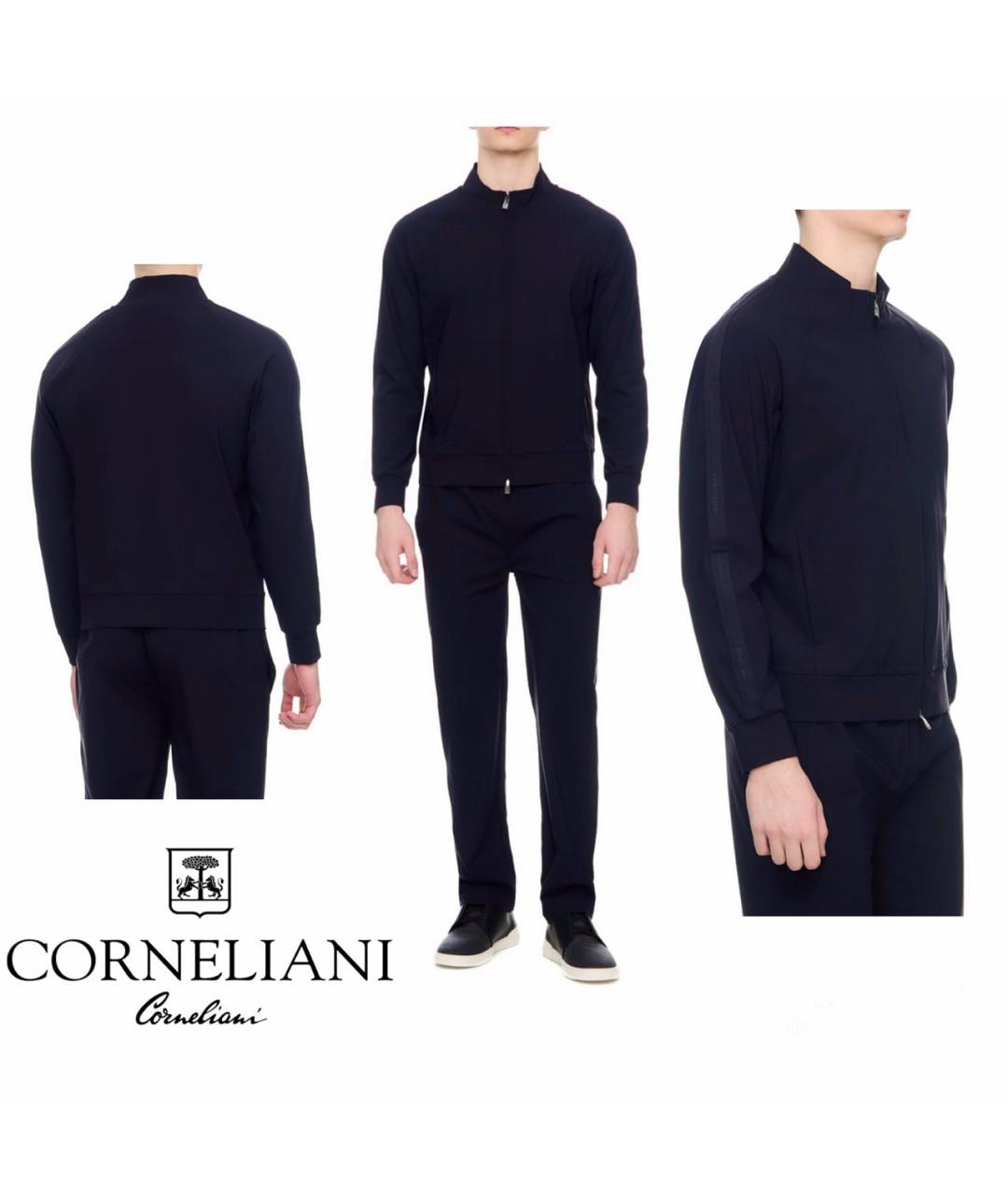 CORNELIANI Темно-синяя хлопковая куртка, фото 4