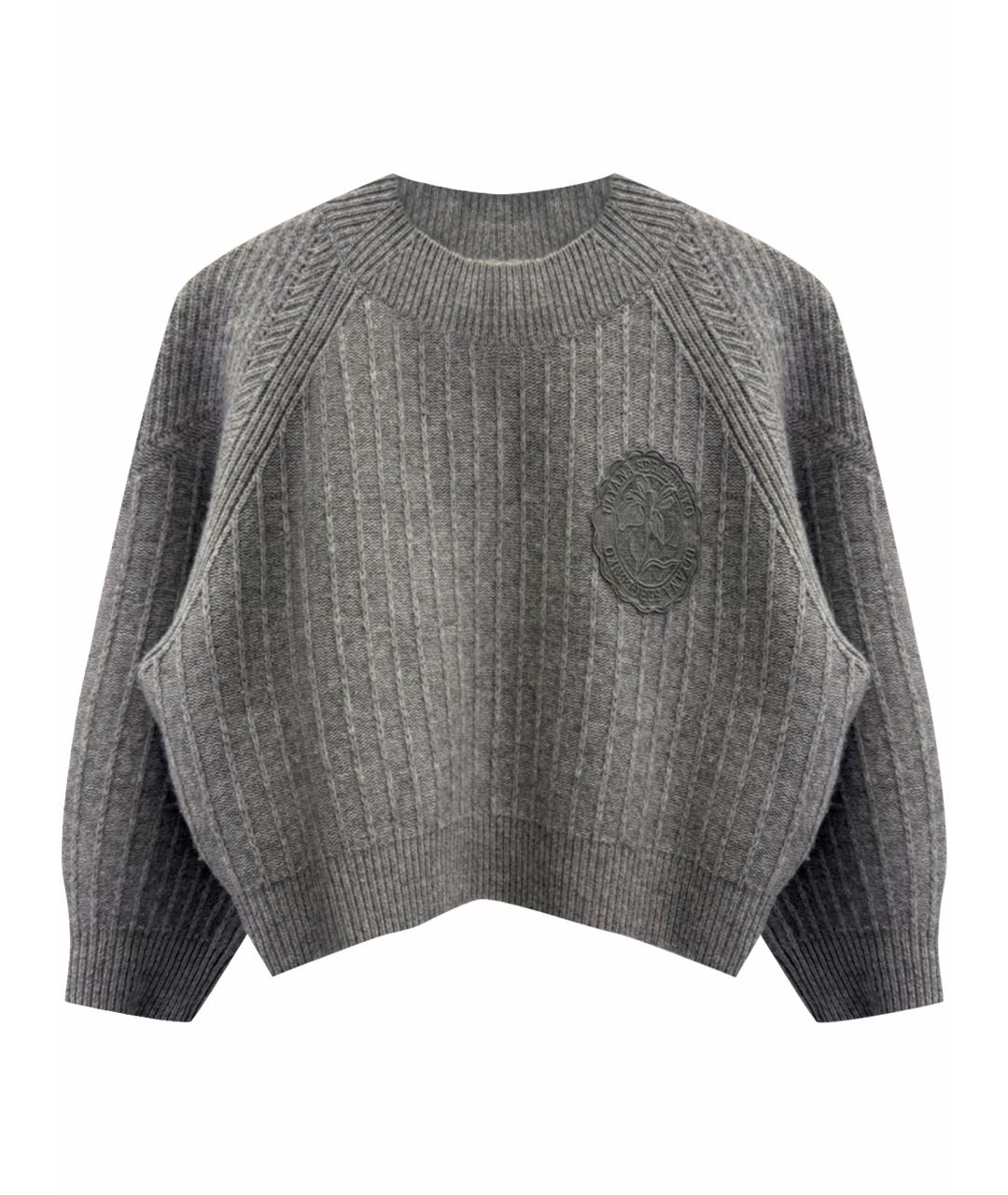 ULYANA SERGEENKO Серый кашемировый джемпер / свитер, фото 1