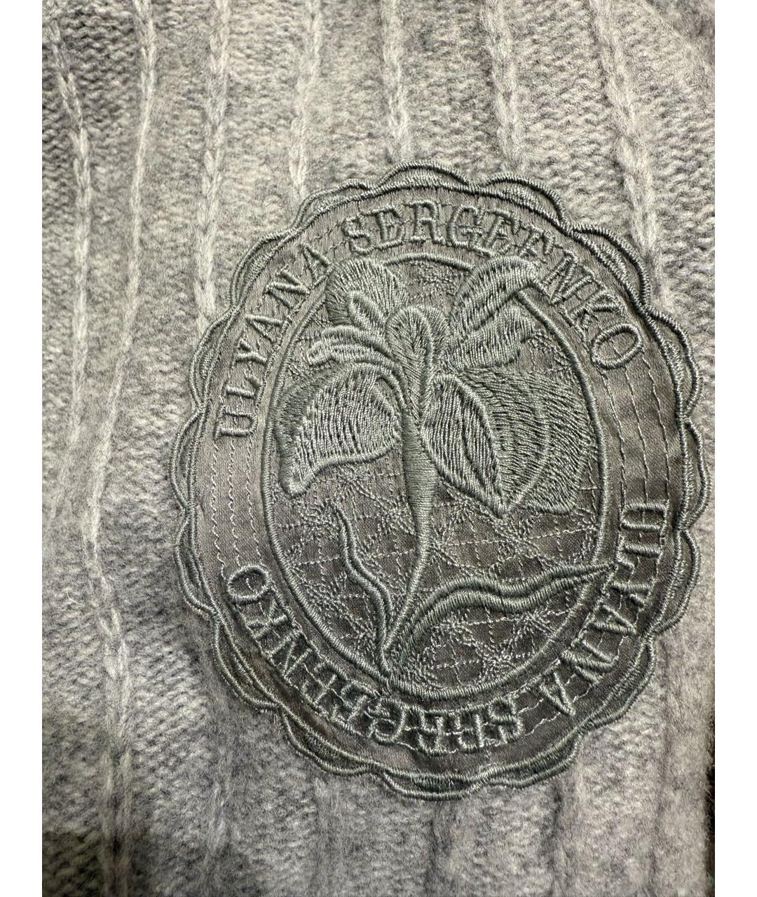 ULYANA SERGEENKO Серый кашемировый джемпер / свитер, фото 4