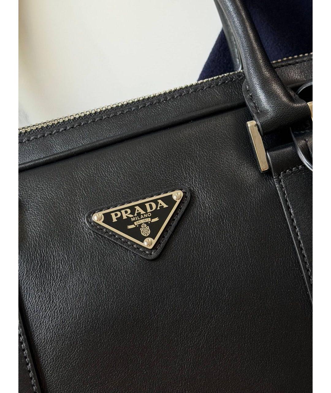 PRADA Черная кожаная папка для документов, фото 2