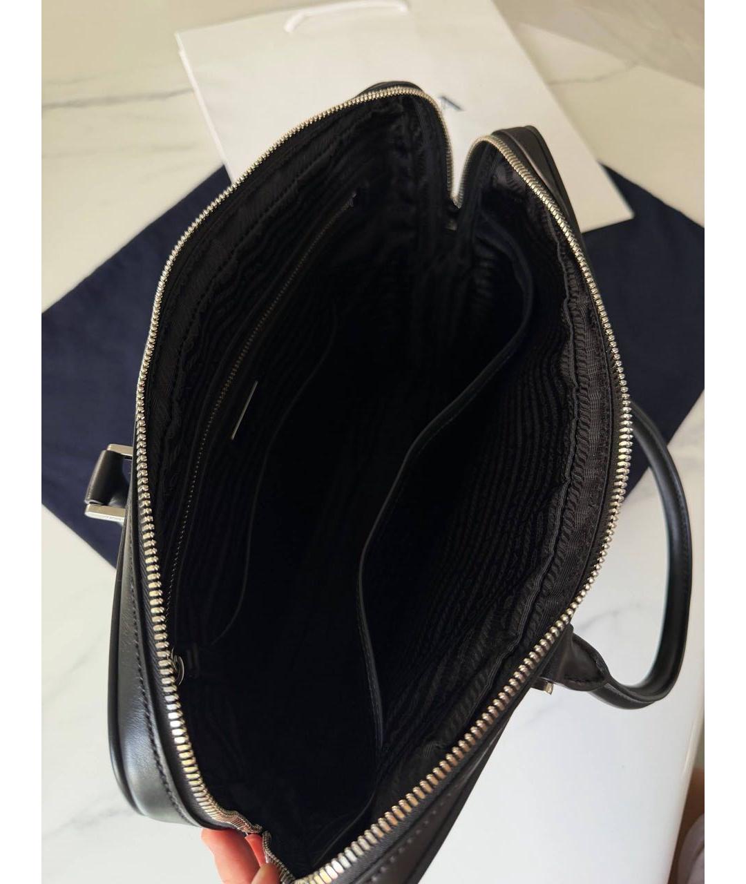 PRADA Черная кожаная папка для документов, фото 6