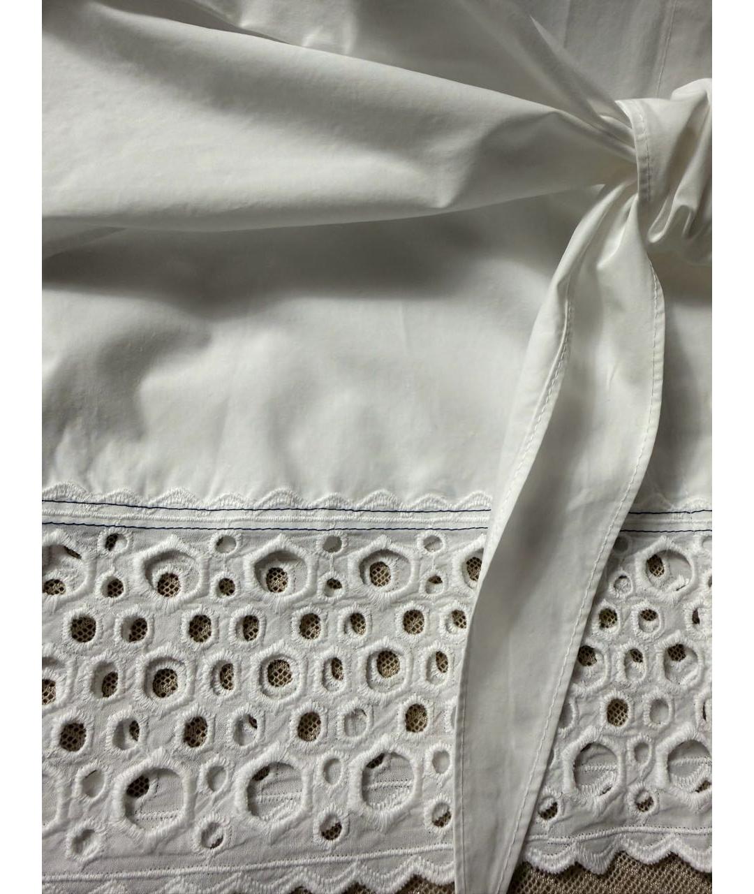 SANDRO Белая хлопковая блузы, фото 5