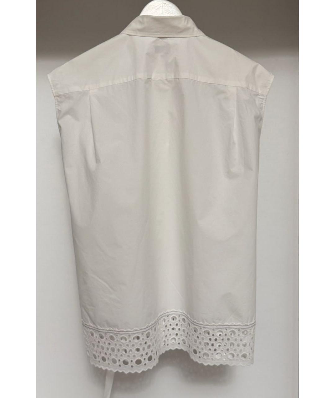 SANDRO Белая хлопковая блузы, фото 2