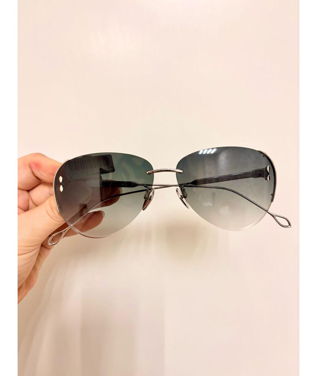 ISABEL MARANT Зеленые металлические солнцезащитные очки, фото 7