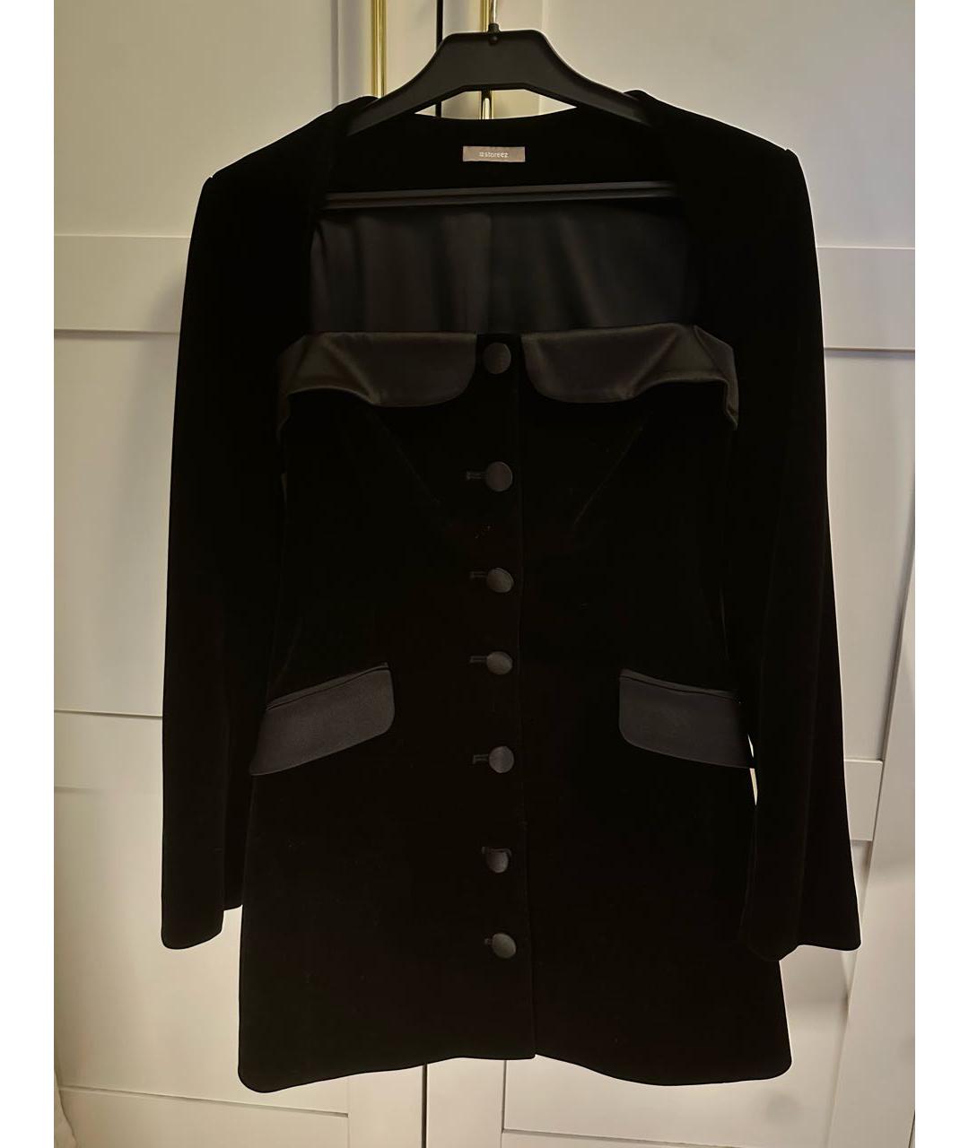 12 STOREEZ Черное бархатное вечернее платье, фото 2