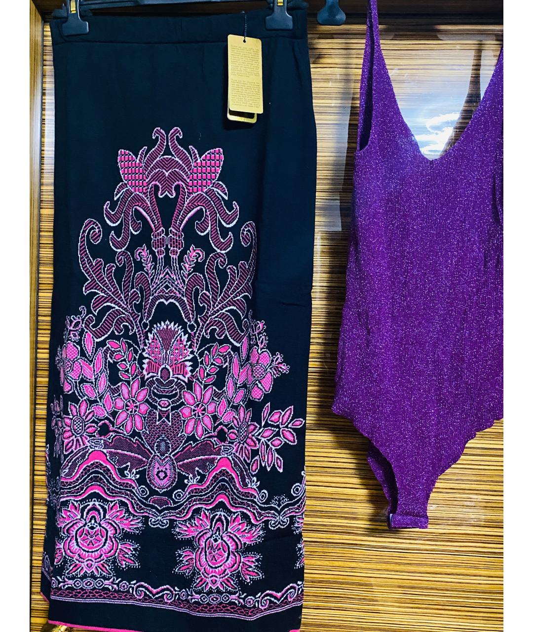 PINKO Фиолетовая вискозная блузы, фото 6