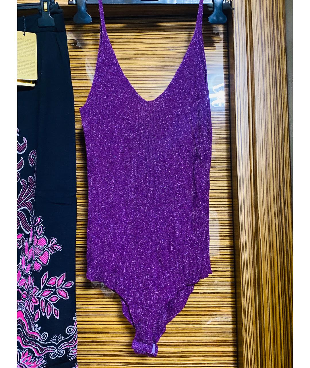 PINKO Фиолетовая вискозная блузы, фото 5