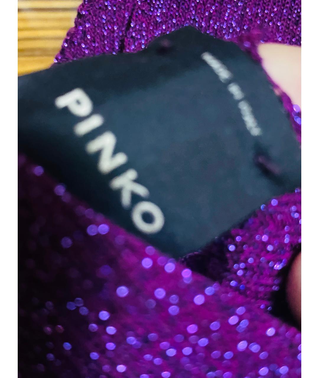 PINKO Фиолетовая вискозная блузы, фото 3