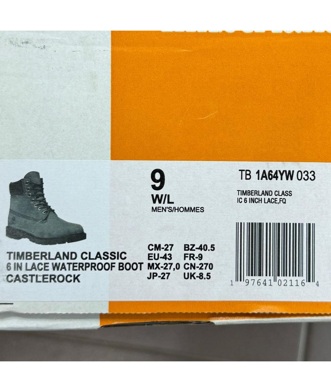 TIMBERLAND Антрацитовые нубуковые высокие ботинки, фото 8