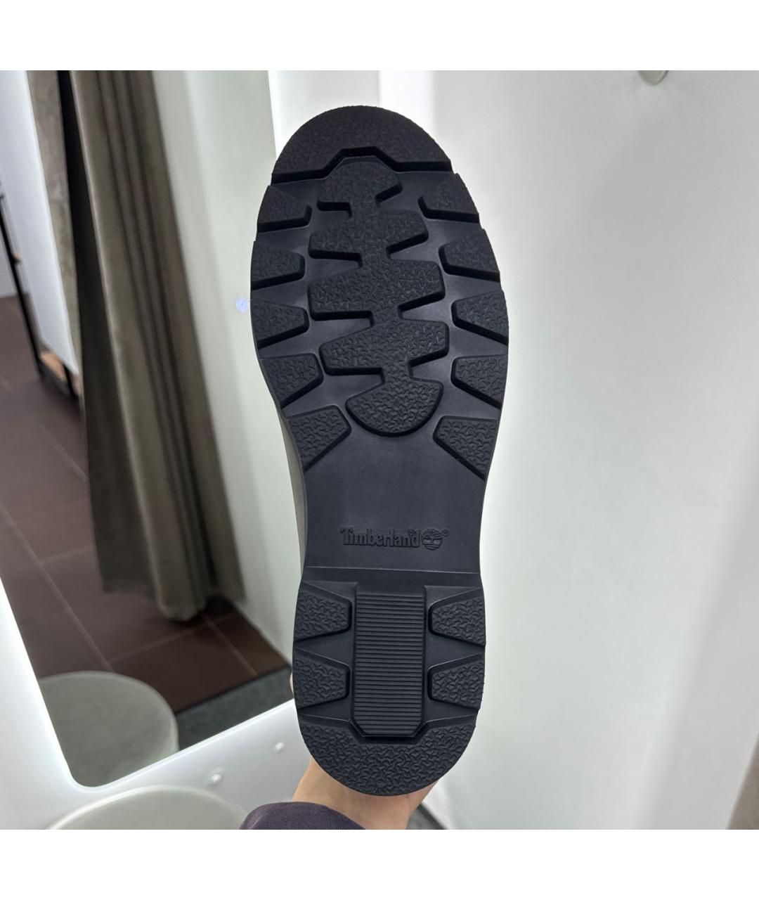 TIMBERLAND Антрацитовые нубуковые высокие ботинки, фото 7