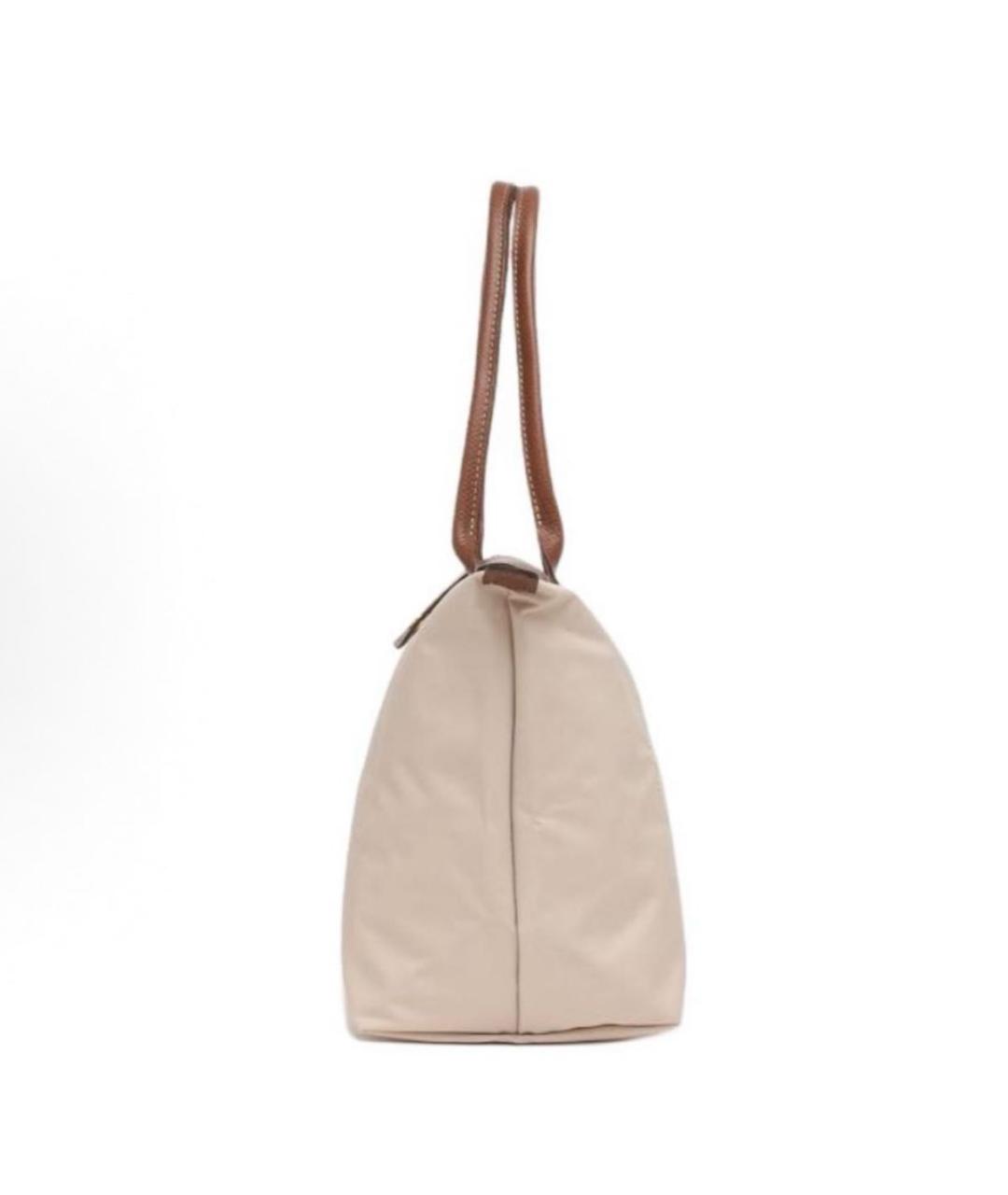 LONGCHAMP Бежевая сумка с короткими ручками, фото 3