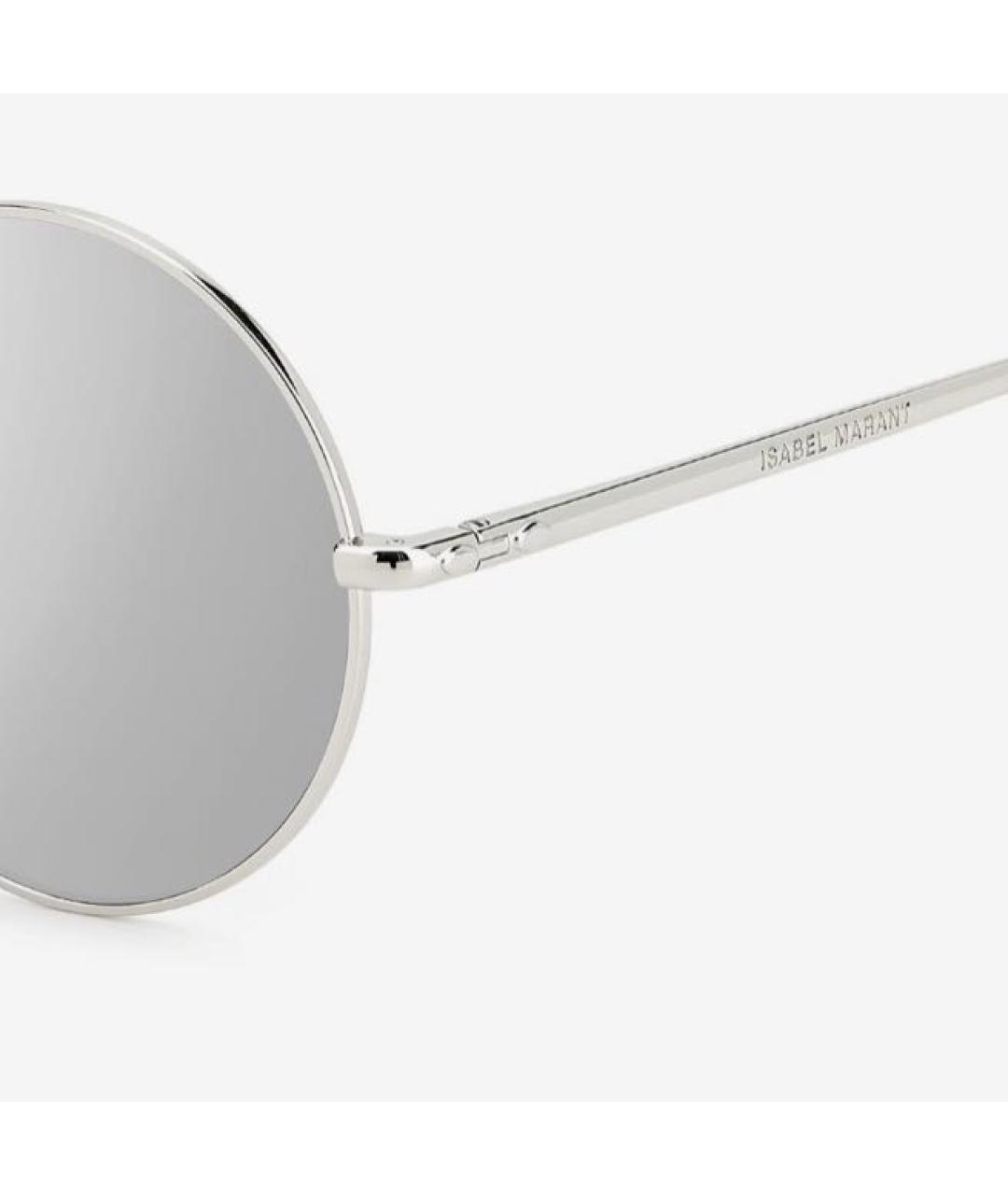 ISABEL MARANT Серебряные металлические солнцезащитные очки, фото 3