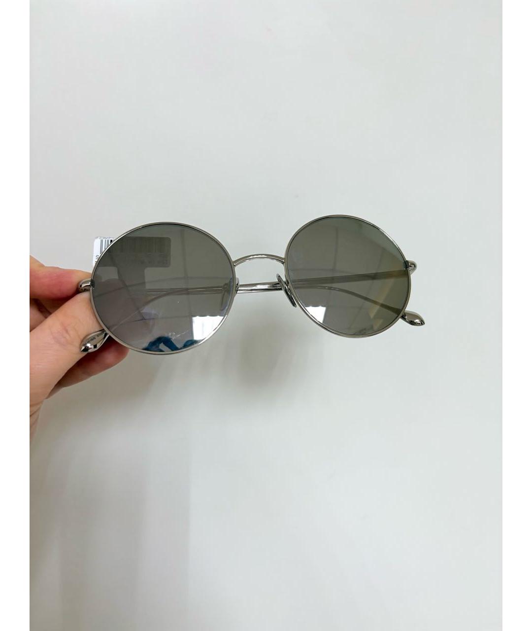 ISABEL MARANT Серебряные металлические солнцезащитные очки, фото 6